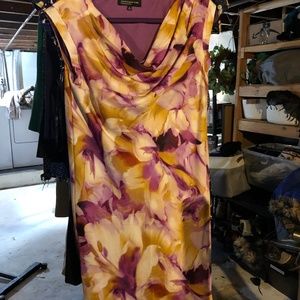 Slinky flower pattern dress